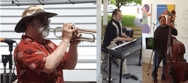 Rob on Trumpet-Piano-Bass